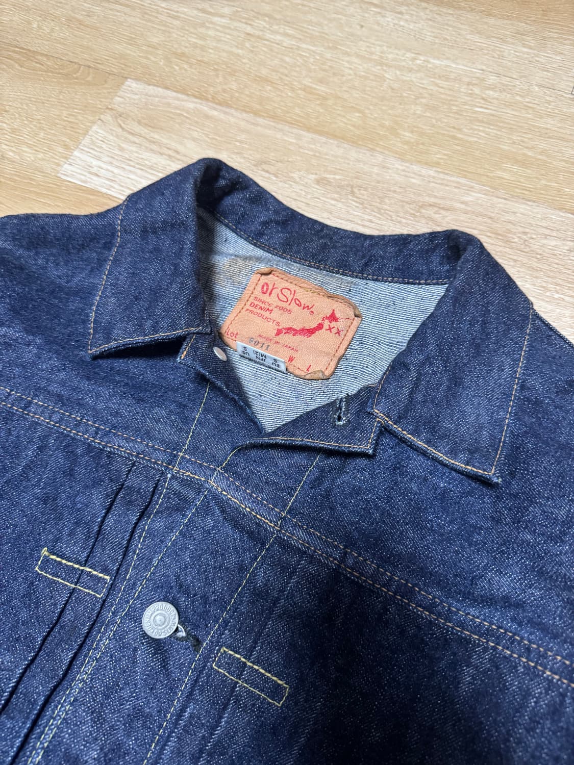 오어슬로우 1세대 원워시 데님자켓 2사이즈 M 6011 상품이미지3