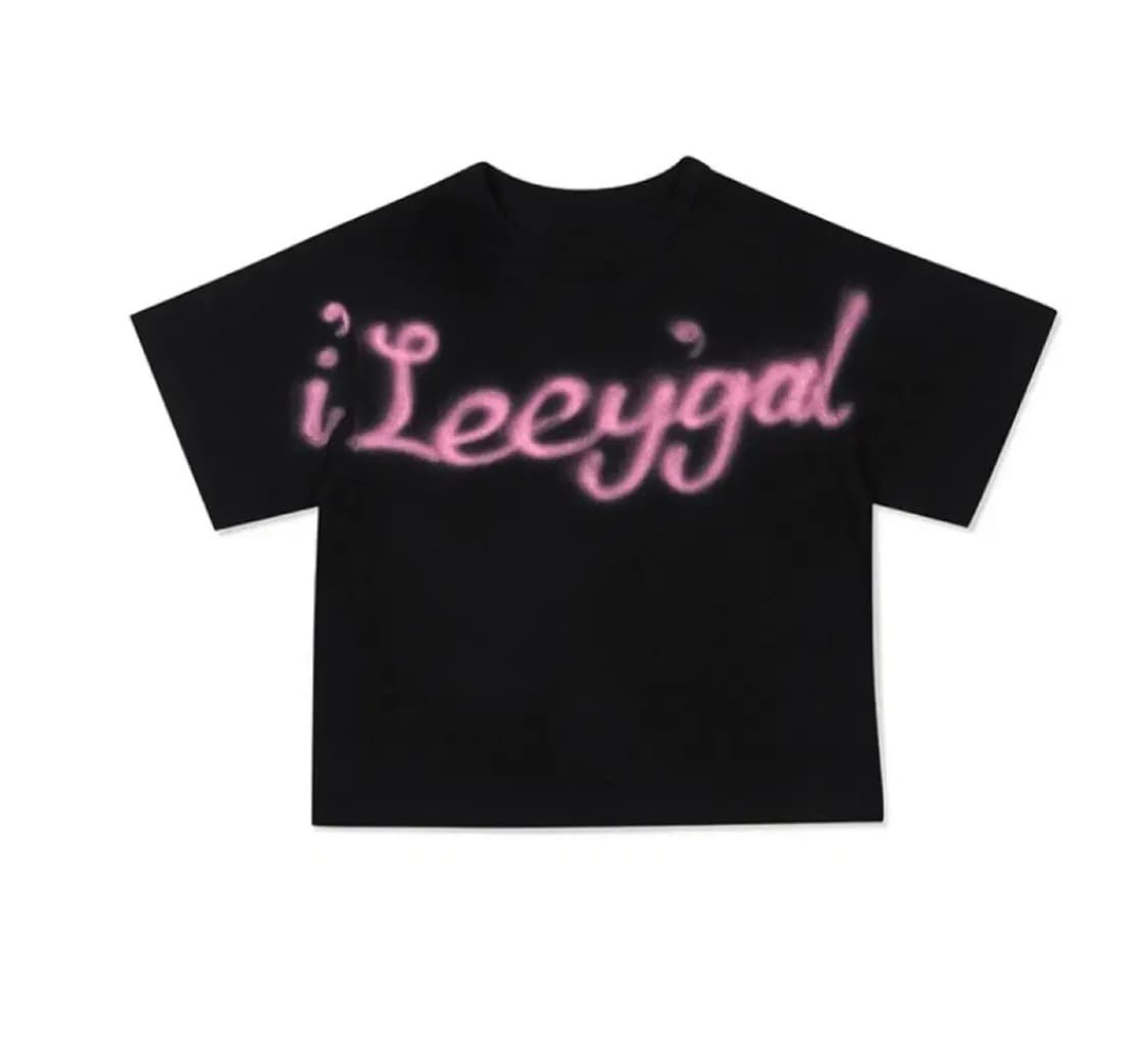 Leey 크롭 반팔티 SPRAY CROPPED T-SHIRT 상품이미지1