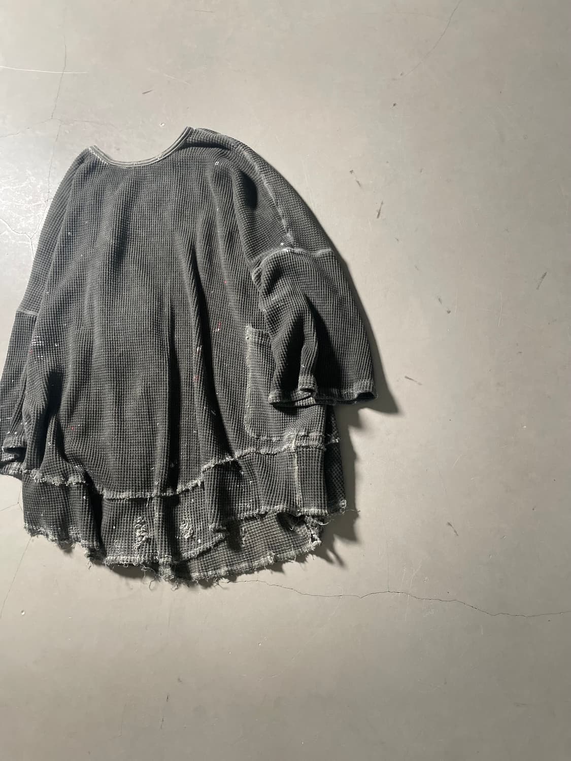 KZ Atelier Dyeing Waffle Damage T-shirt 상품이미지2