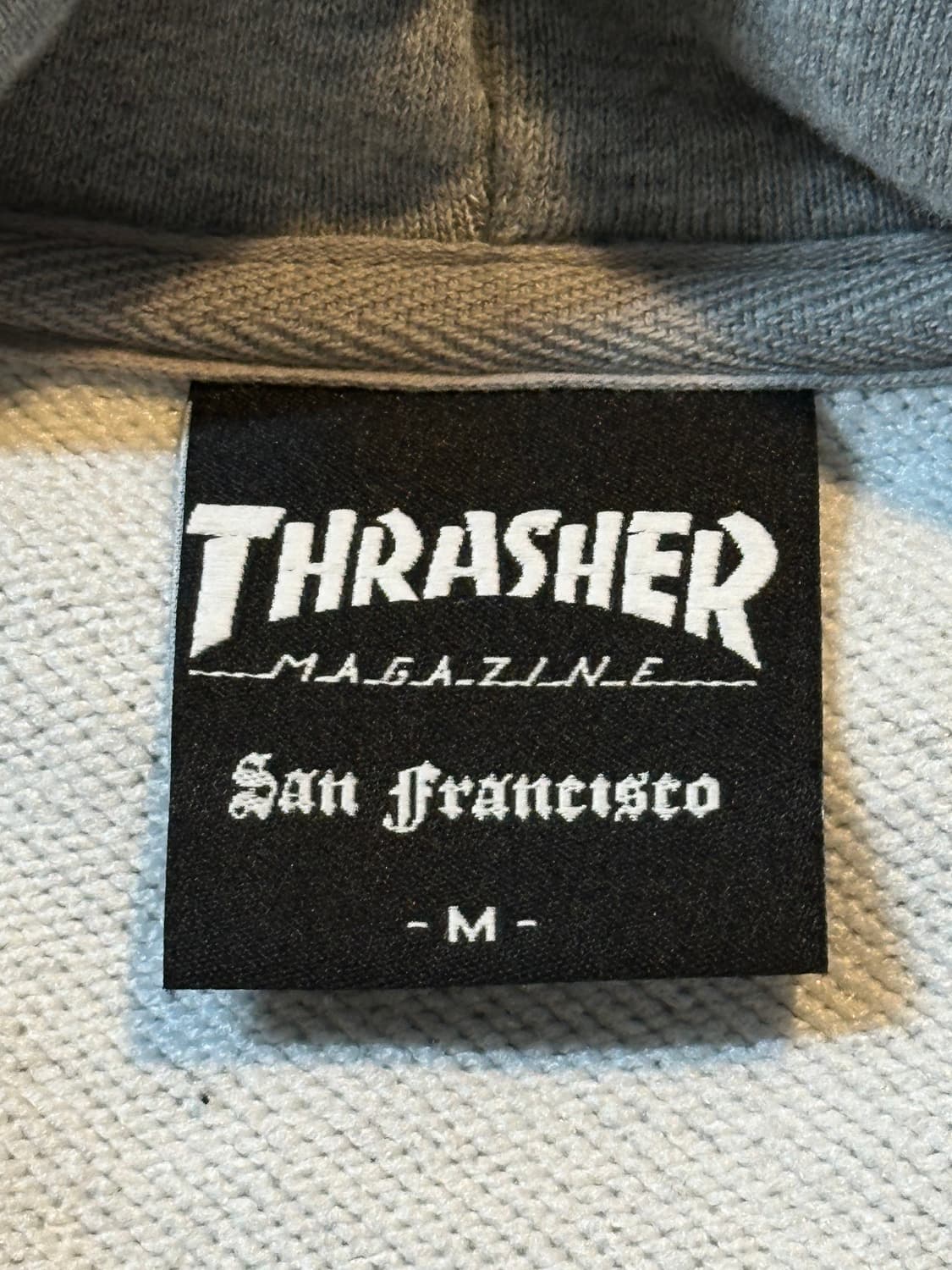 트레셔 THRASHER 플레임 로고 후드티 그레이 상품이미지6