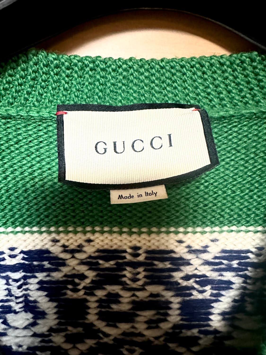 구찌(Gucci) GG 자카드 스트라이프 니트 가디건 상품이미지3