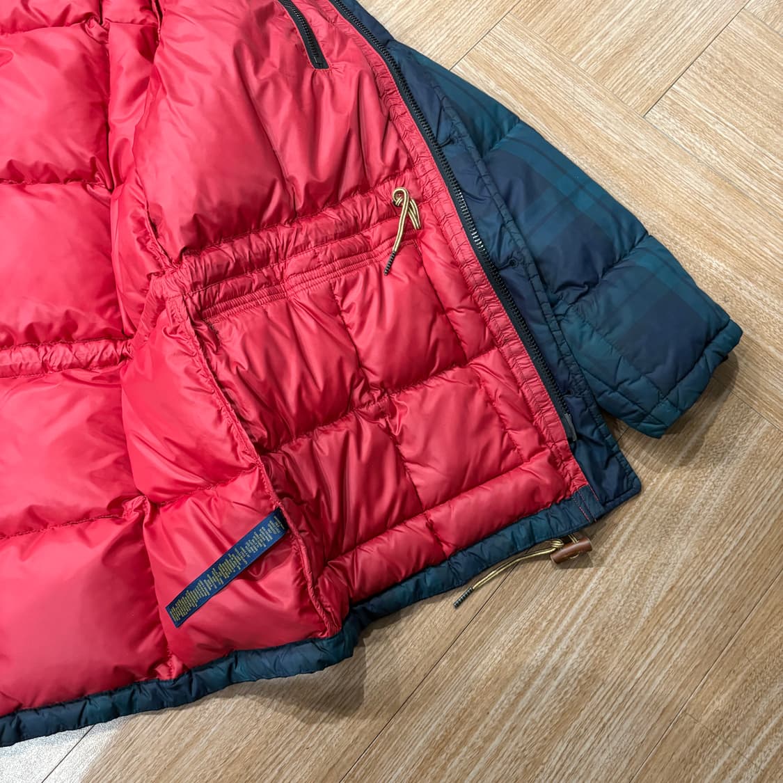 랄프로렌 럭비 타탄 체크 다운 후디드 파카(탈부착) 상품이미지10