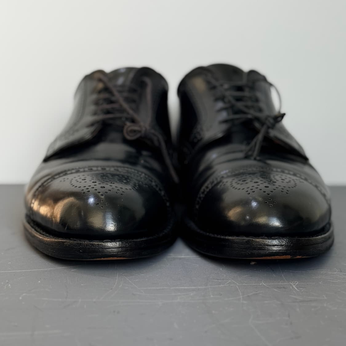 [9.5E] 알든 2146 블랙 코도반 메달리온 캡토 더비 상품이미지3