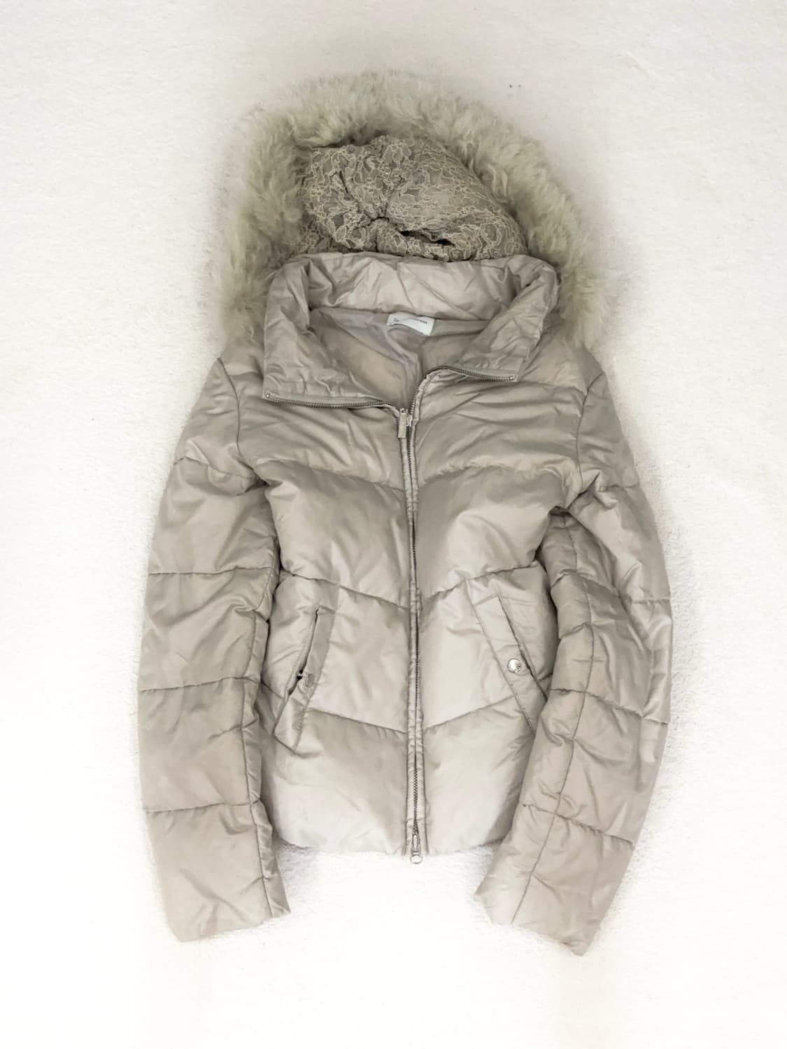 디어 프린세스 라떼맛 레이스 퍼 패딩 히메갸루 라떼갸루 갸루퍼패딩 상품이미지1