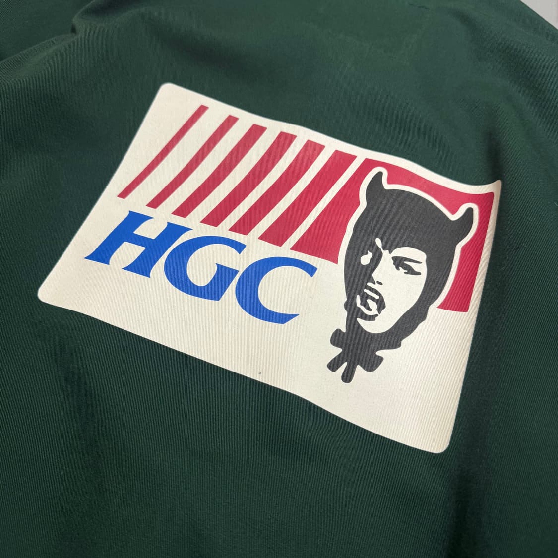 히스테릭글래머 다크그린컬러 HGC 자수로고 코튼 워크 자켓 상품이미지5