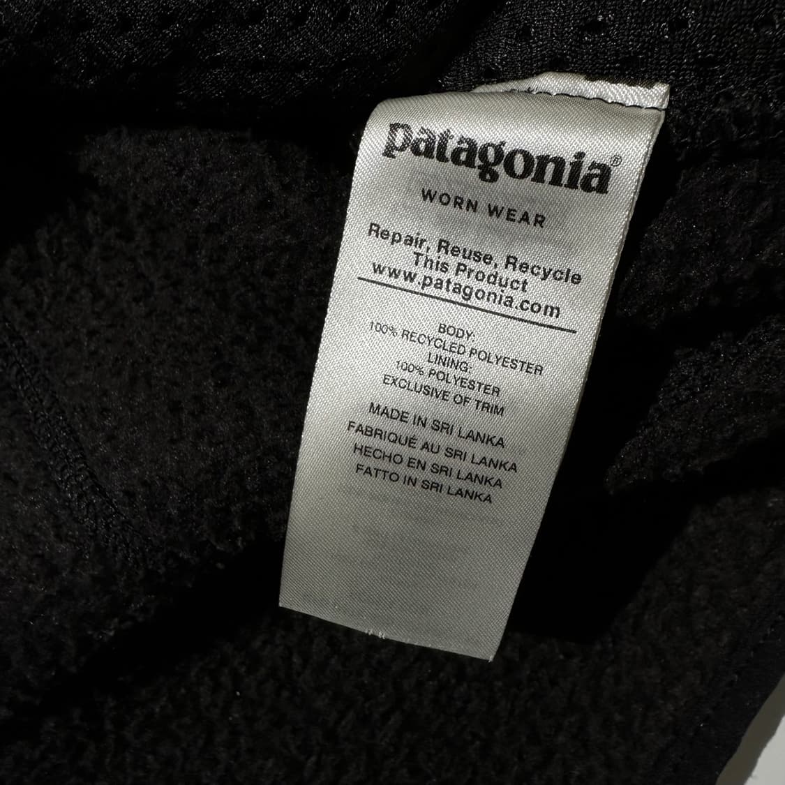 파타고니아 레트로 파일 플리스 후리스 자켓 블랙 상품이미지6