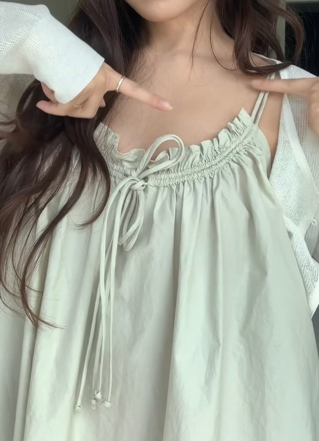 Zara 포플린 스트랩 미니 원피스 상품이미지3