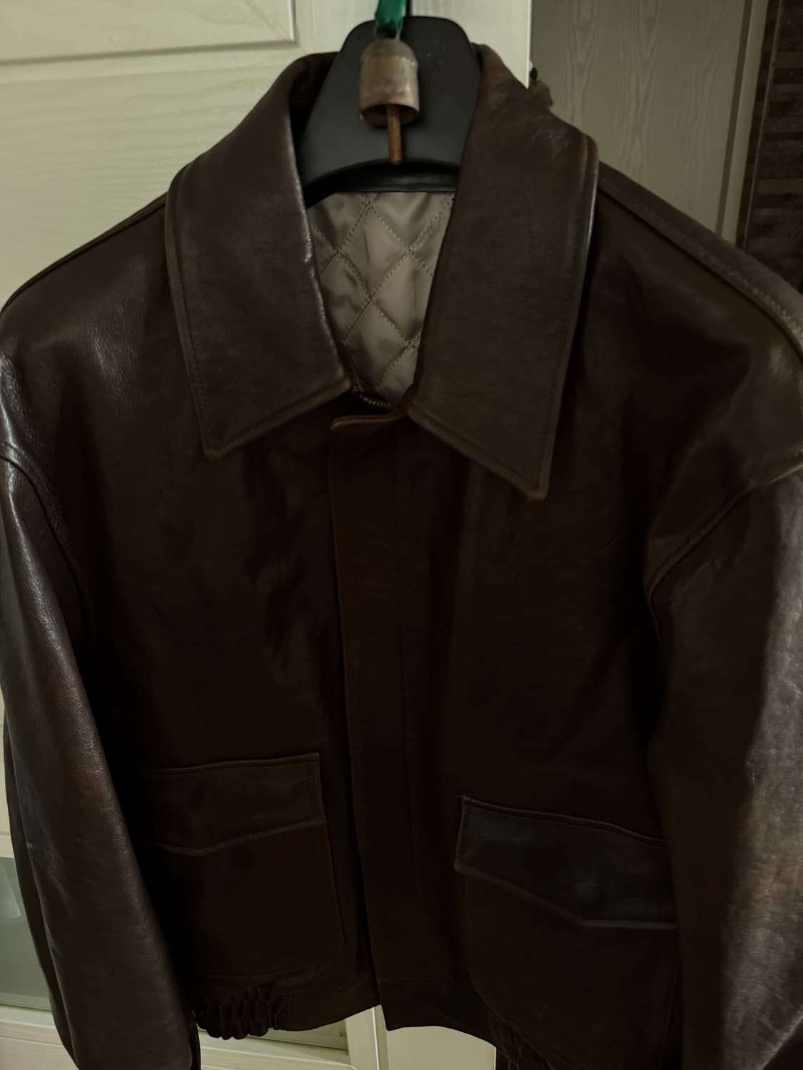 쿠어 베지터블 A-2 레더자켓 상품이미지3