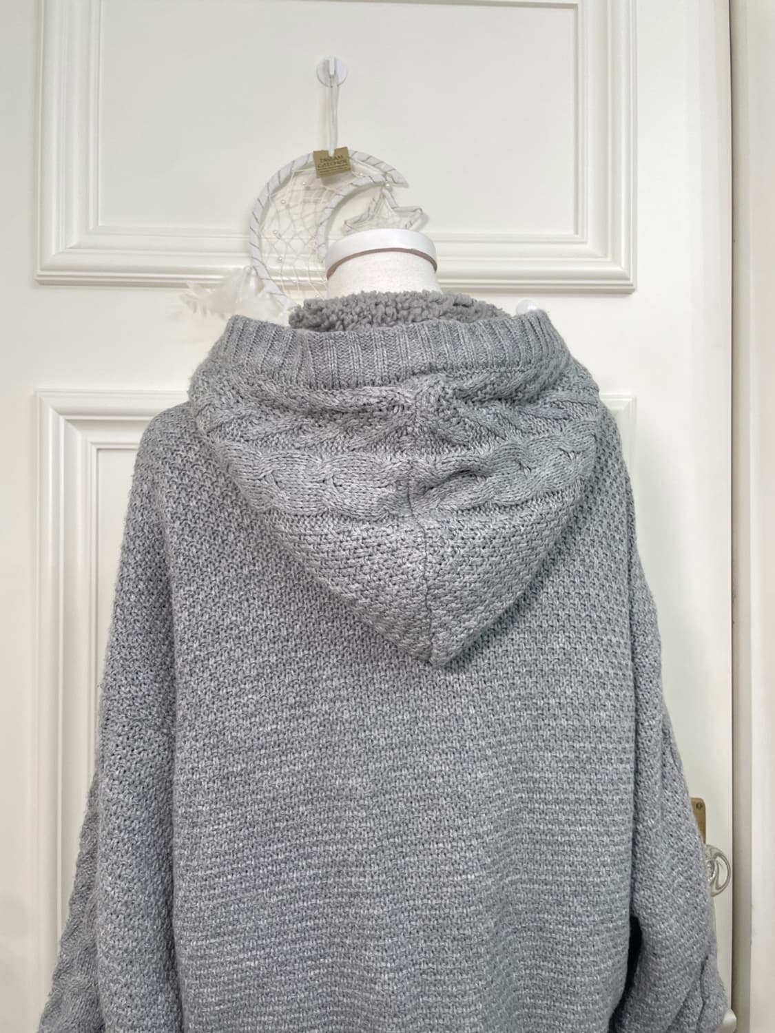 bluegray twist hoodie fur jumper 상품이미지4
