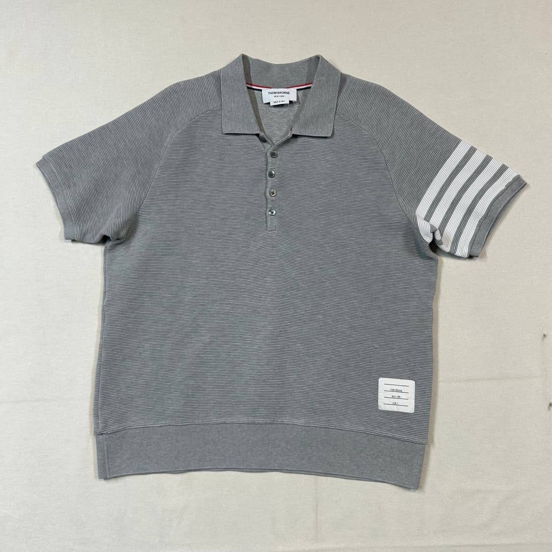 5) 톰브라운 오토맨 4-바 새들 슬리브 폴로 셔츠 상품이미지2