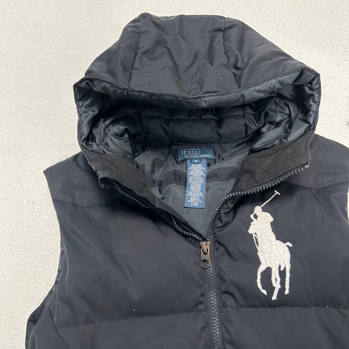 Polo Big Pony Black Padding Vest   상품이미지5