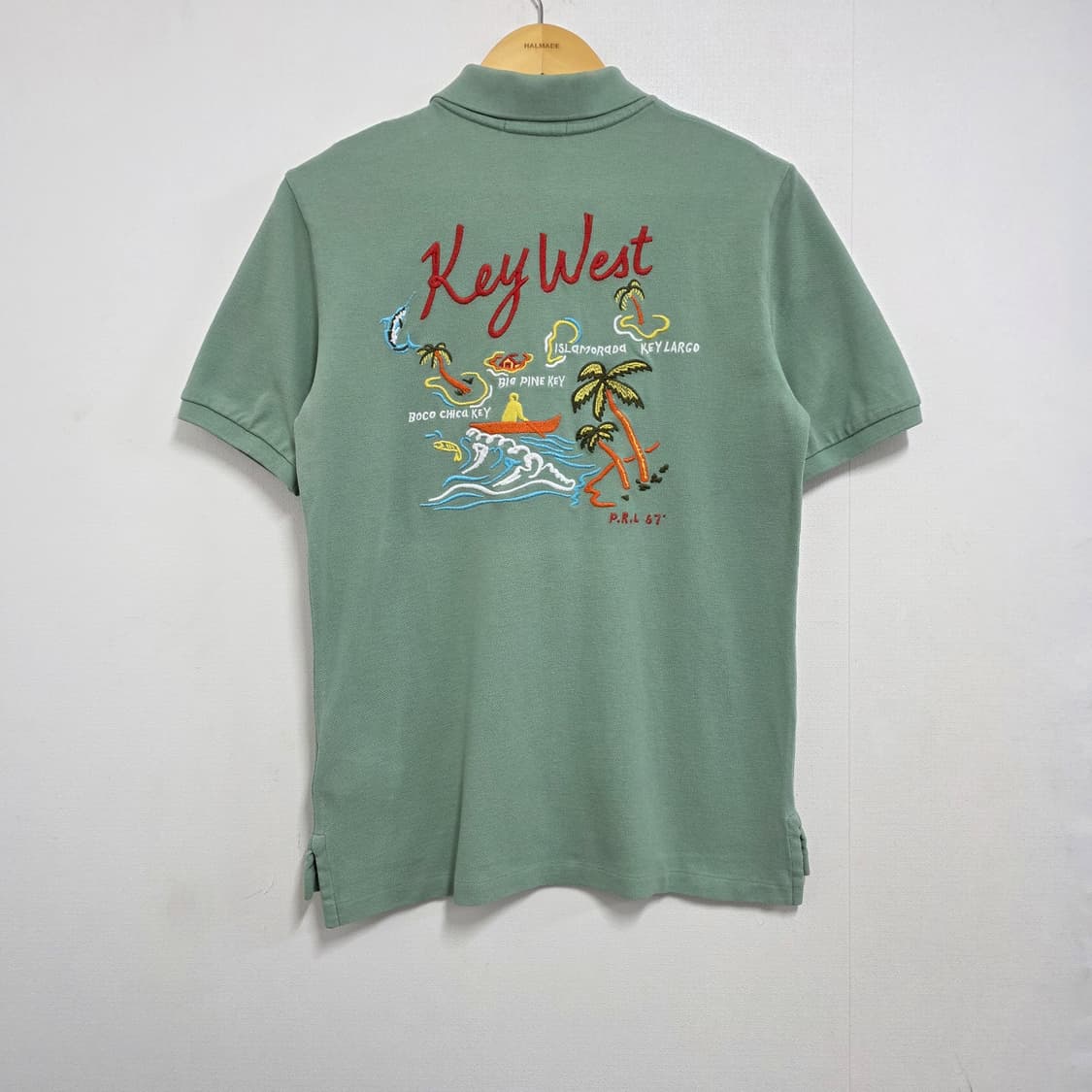 90 폴로 랄프로렌 서핑 자수 반팔 카라티셔츠 민트 (사진참고) 상품이미지1