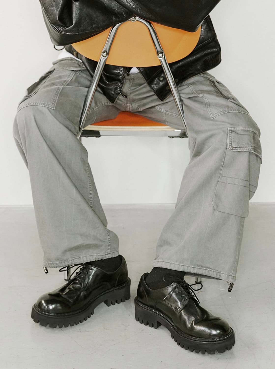 야세 / 6.5cm 페더 코만도솔 홀스하이드 더비 슈즈 260사이즈 상품이미지6