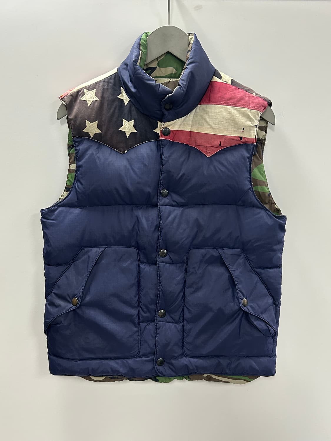 데님앤서플라이 리버시블 다운 베스트 상품이미지1