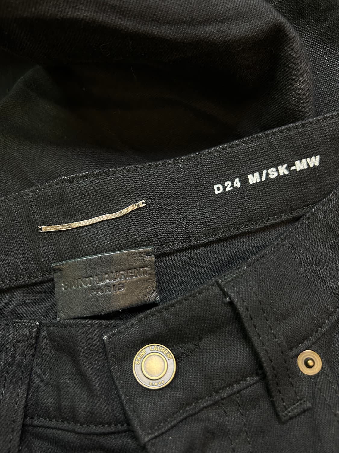 생로랑 블랙 스키니진 팬츠 상품이미지6