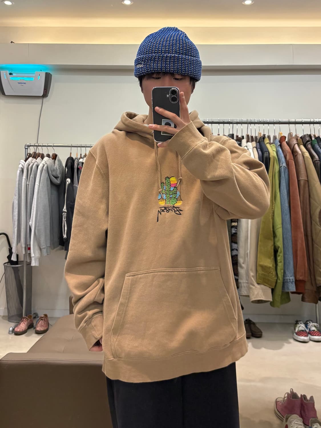 스투시 선인장 그래픽 후드티 상품이미지8