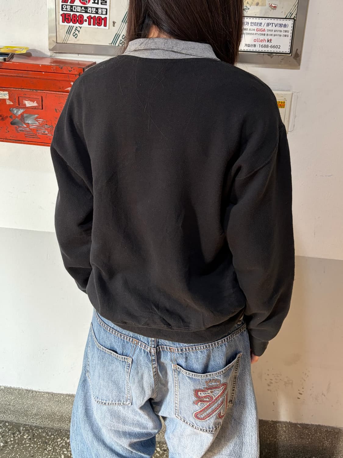 90s 올드스쿨 러셀 라지 헨리넥  상품이미지5