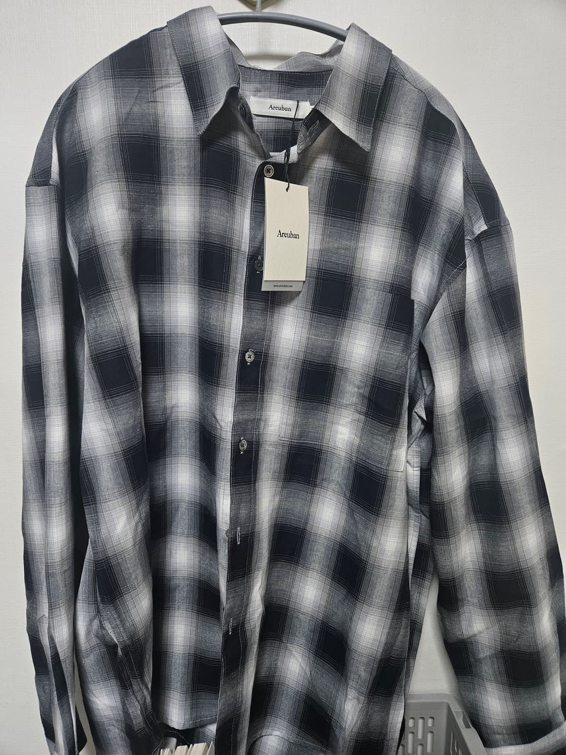 [3] 아르반 체크셔츠 새상품 상품이미지1