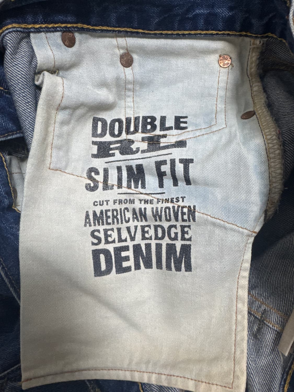 Rrl selvedge slim fit denim 31x30 상품이미지5