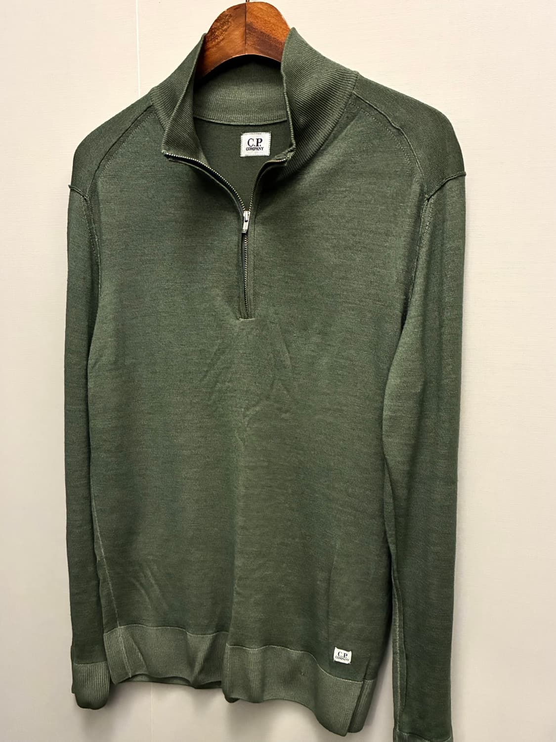 (48/M)00s CP컴퍼니 라나울 니트 반집업 쿼터집업  상품이미지2