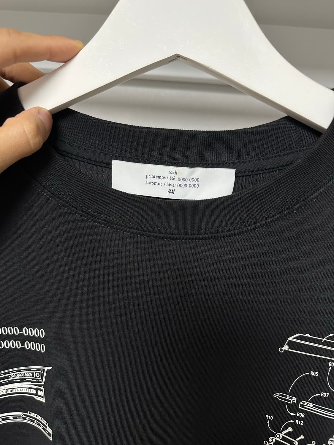 H&M x ROKH 콜라보 반팔 L 급처 상품이미지4