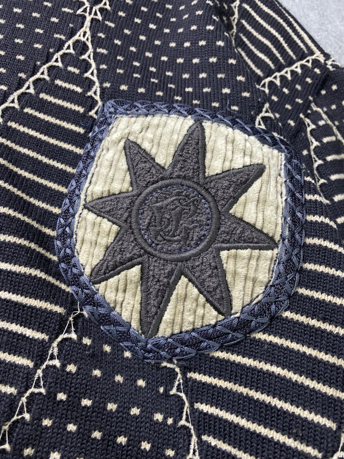 [L] 90s GRANSIGNORE 메이드 인 재팬 에스닉 울 니트 상품이미지3