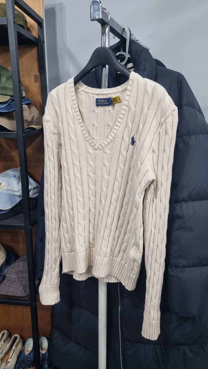 폴로랄프로렌 레이디 2장일괄 브이넥 케이블 니트 s사이즈(90~95) 상품이미지6
