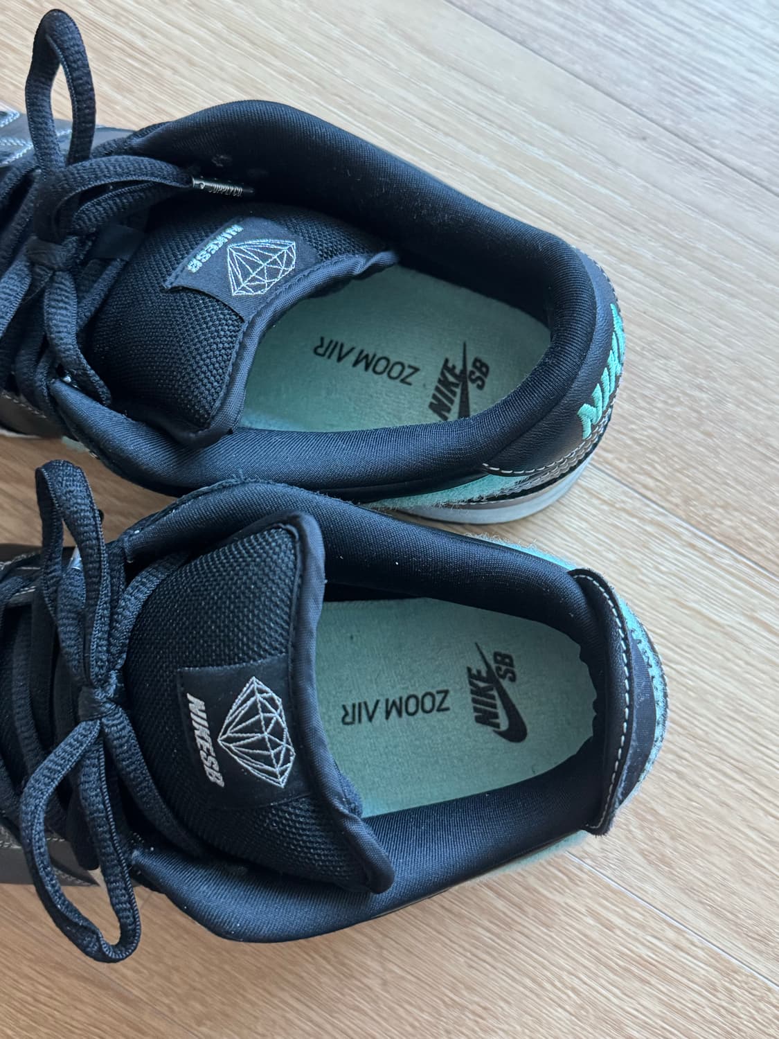 나이키 SB dunk low pro 블랙 다이아몬드 275cm 상품이미지3