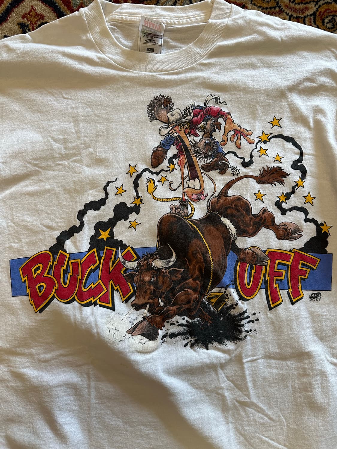 90s 프룻오브더룸 'BUCK OFF' 로데오 - XL 상품이미지2