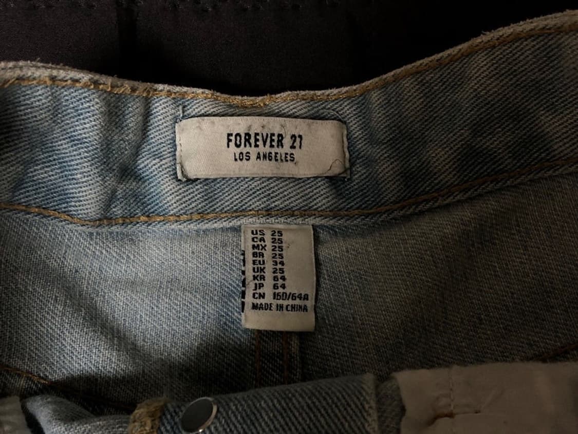 forever21 데님 숏팬츠 상품이미지3