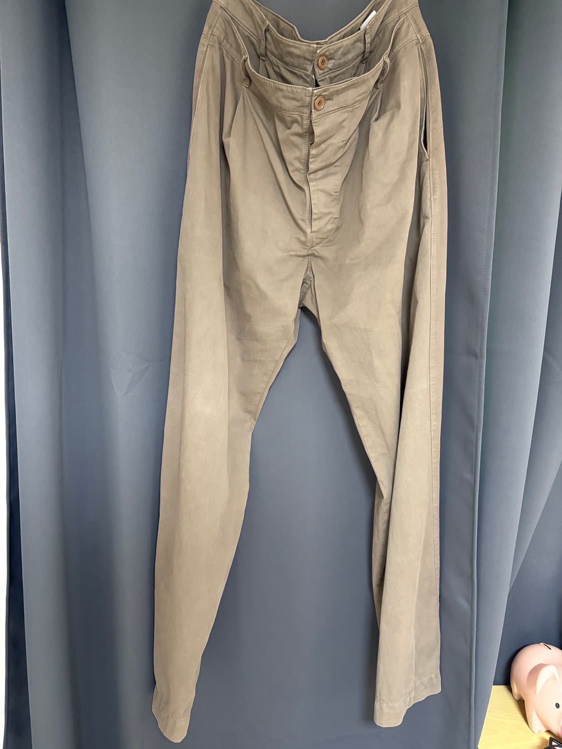 누마레/이이 더블웨이스트팬츠 모카 M 상품이미지1