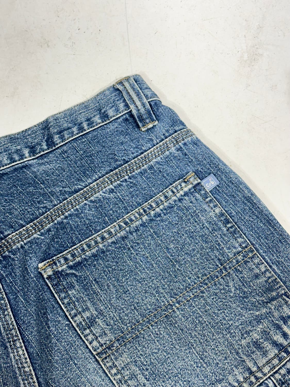 90s 빈티지 중청 올드스쿨 카펜터 버뮤다 데님 하프 팬츠 반바지 상품이미지6