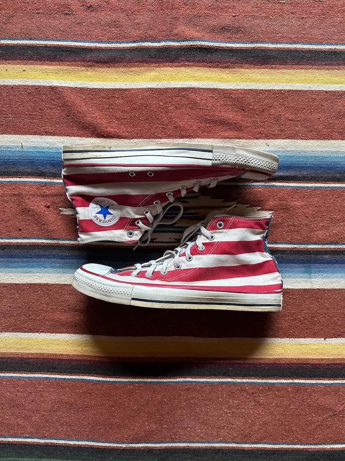90s USA 빈티지 컨버스 성조기 척테일러 하이 상품이미지1