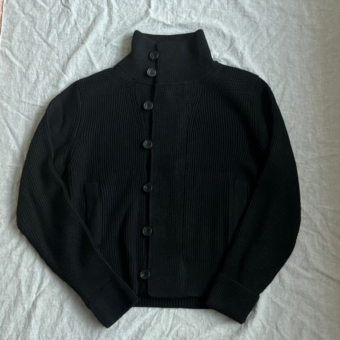 코스 아뜰리에 퍼널넥 니트 울 자켓 M 상품이미지5