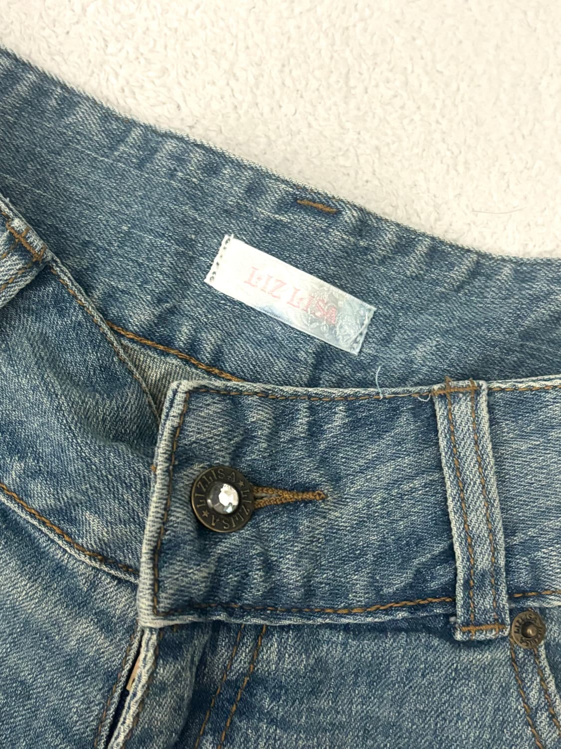 Lizlisa 리즈리사 히메카지 리본데님숏팬츠 리즈리사반바지 히메갸루라떼 상품이미지3