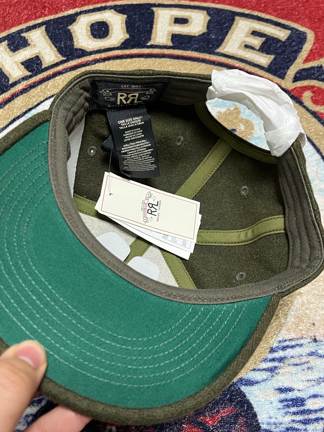 더블알엘 (RRL) 울 블렌드 펠트 볼캡 상품이미지3