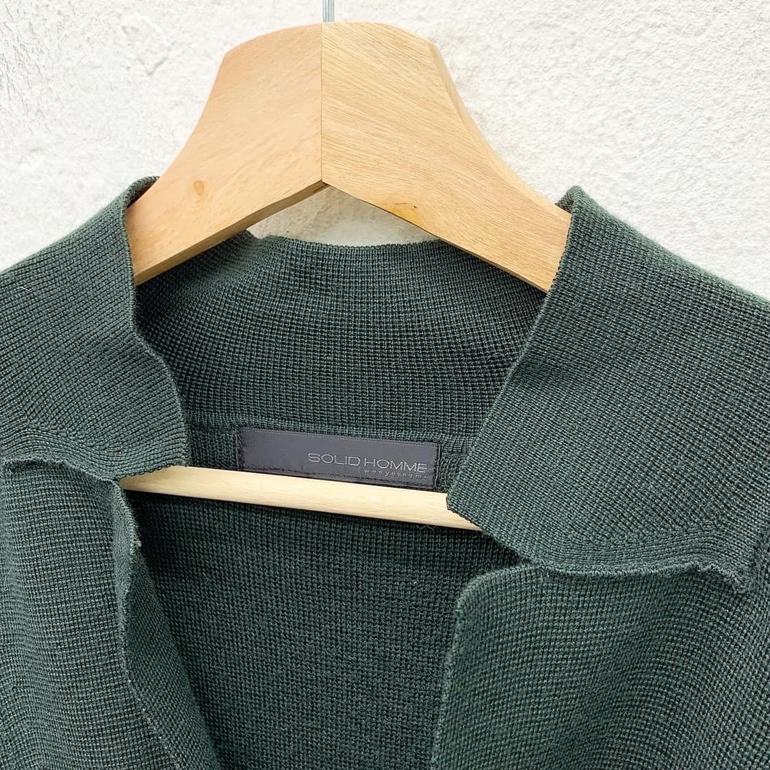 솔리드옴므 딥그린 더블 버튼 가디건 상품이미지4