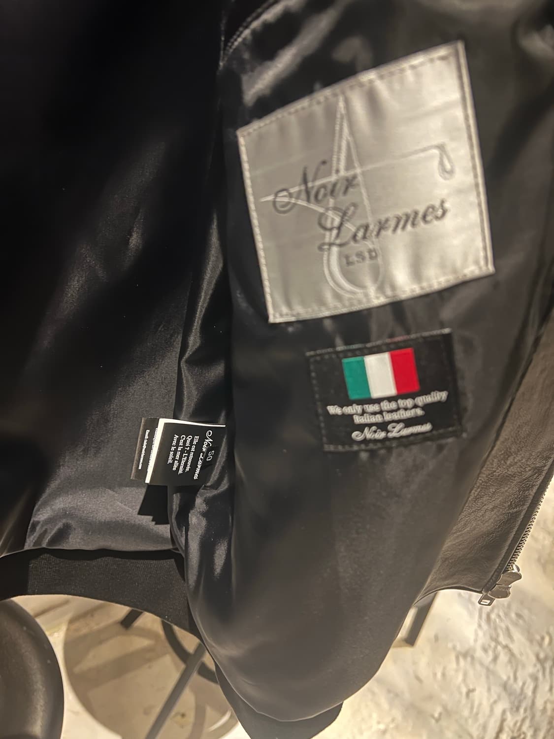 느와르 라르메스 레더 ma-1  상품이미지2