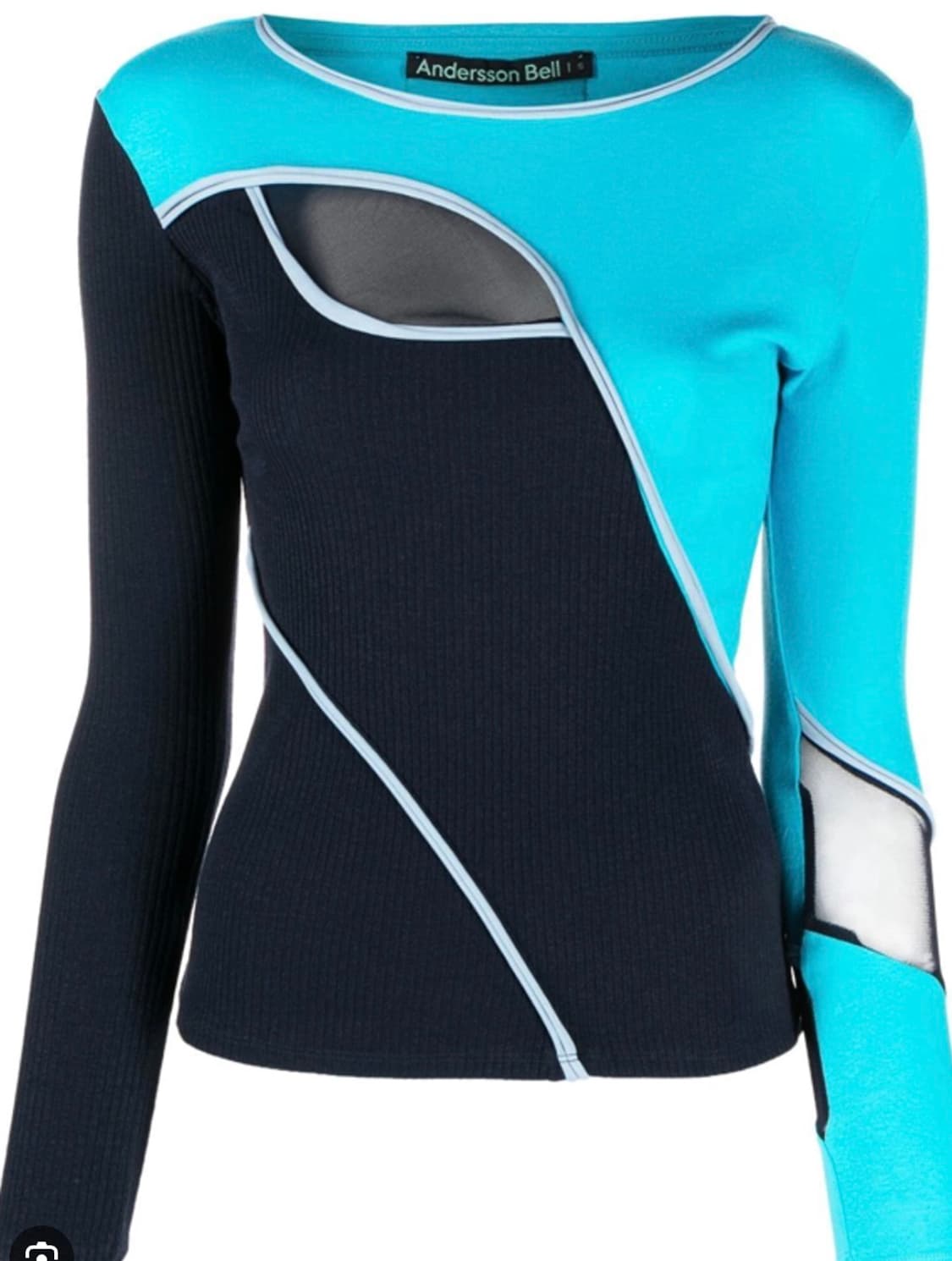 앤더슨벨 매쉬 롱슬리브xs(착샷) 상품이미지2