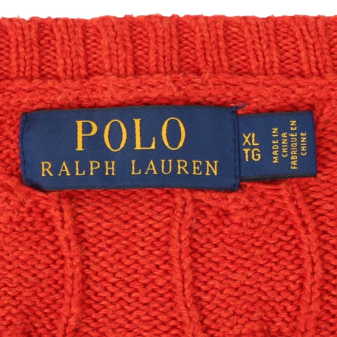 폴로 랄프로렌 오렌지 케이블 니트 스웨터 상품이미지8