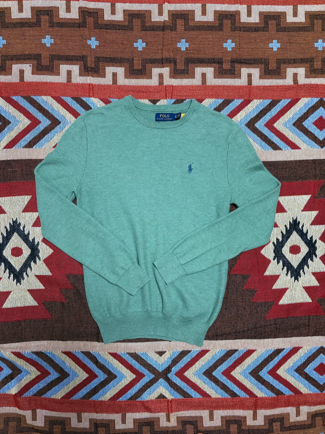 XS) 폴로 랄프로렌 코튼 니트 민트 상품이미지1