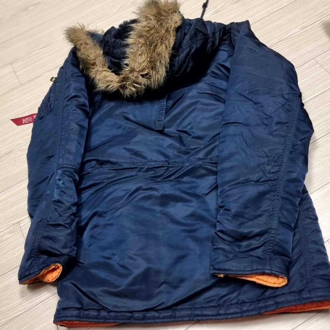 알파인더스트리 N3B 네이비 패딩 점퍼(S) 상품이미지8