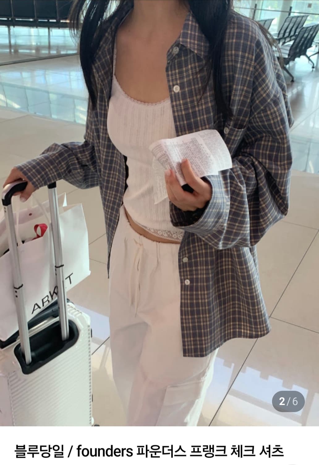 파운더스 체크 셔츠 상품이미지4