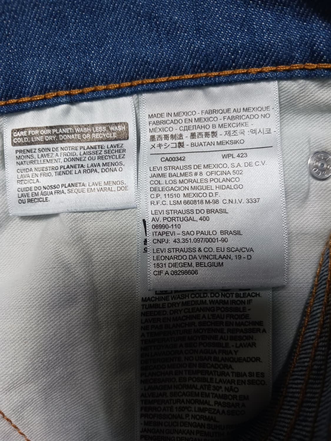 [32] 리바이스 511 블루 생지 슬림진 청바지 상품이미지10