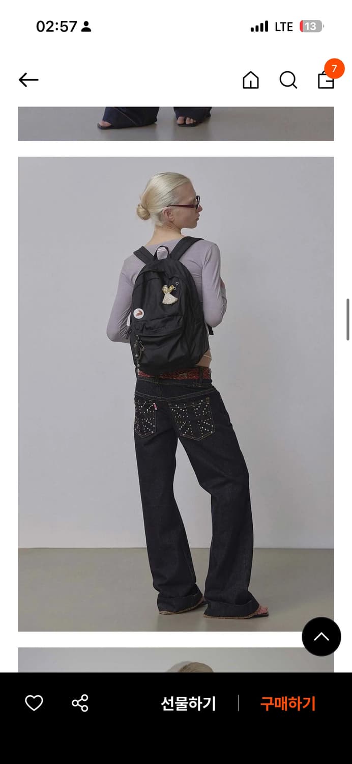 스컬프터 union jack denim, S(제니착용) 상품이미지2