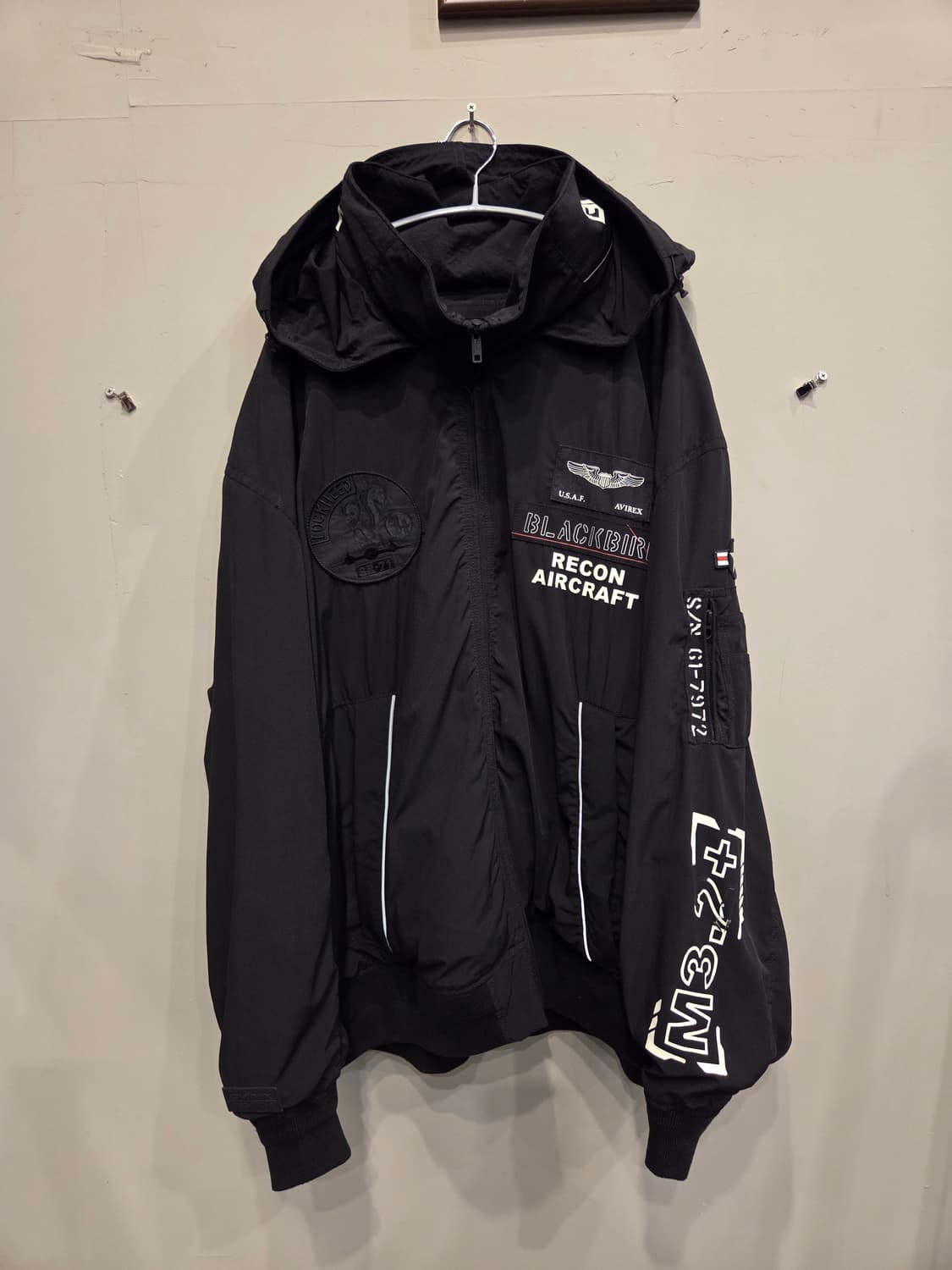 (역대급 핏) 아비렉스 SR-71 블랙버드 정찰기 항공 점퍼 상품이미지4