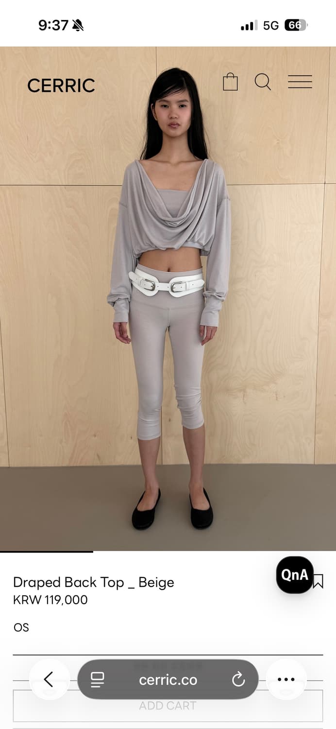 세릭 드레이프 백탑 베이지 상품이미지3