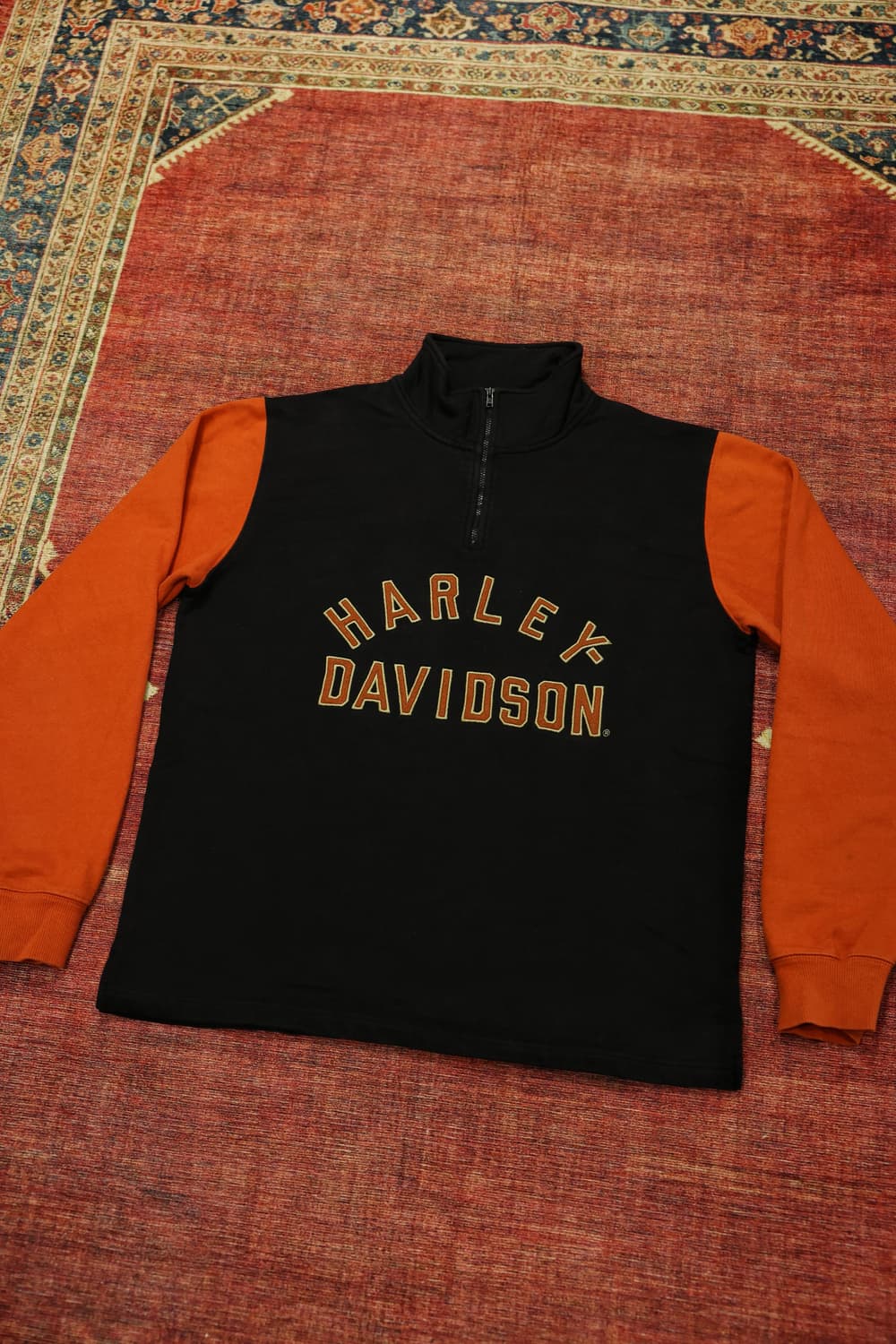할리데이비슨 컬러블록 하프집업 스웻 판매 상품이미지2