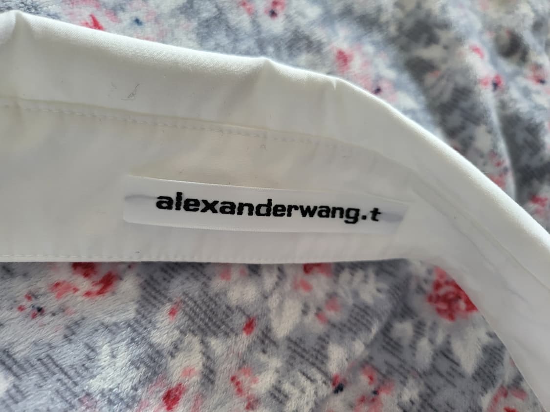 정품 새상 알렉산더왕 컷아웃 오프숄더 셔츠 원피스 상품이미지5