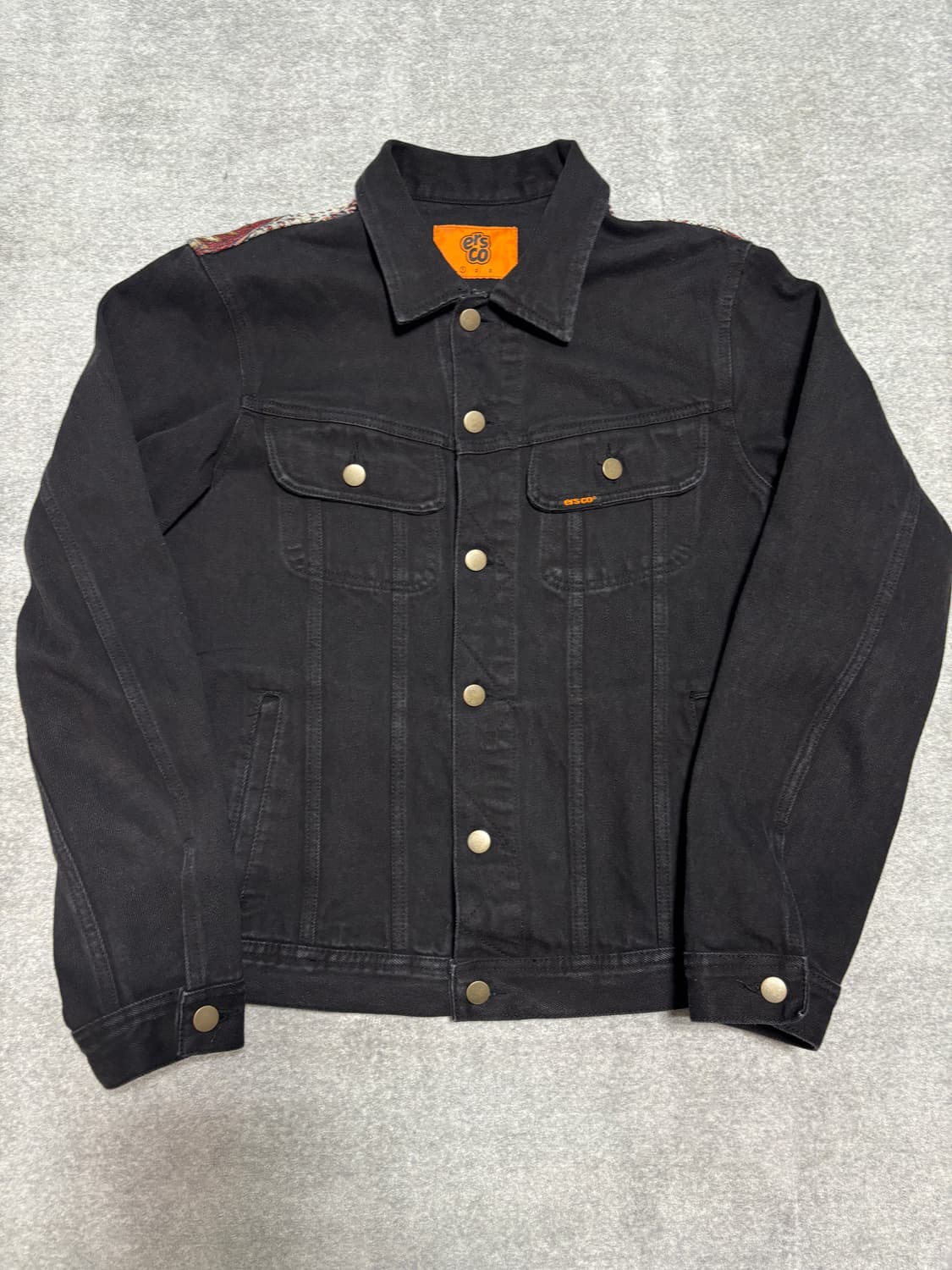 이알에스코 블랙 데님 자켓 (1) 상품이미지1